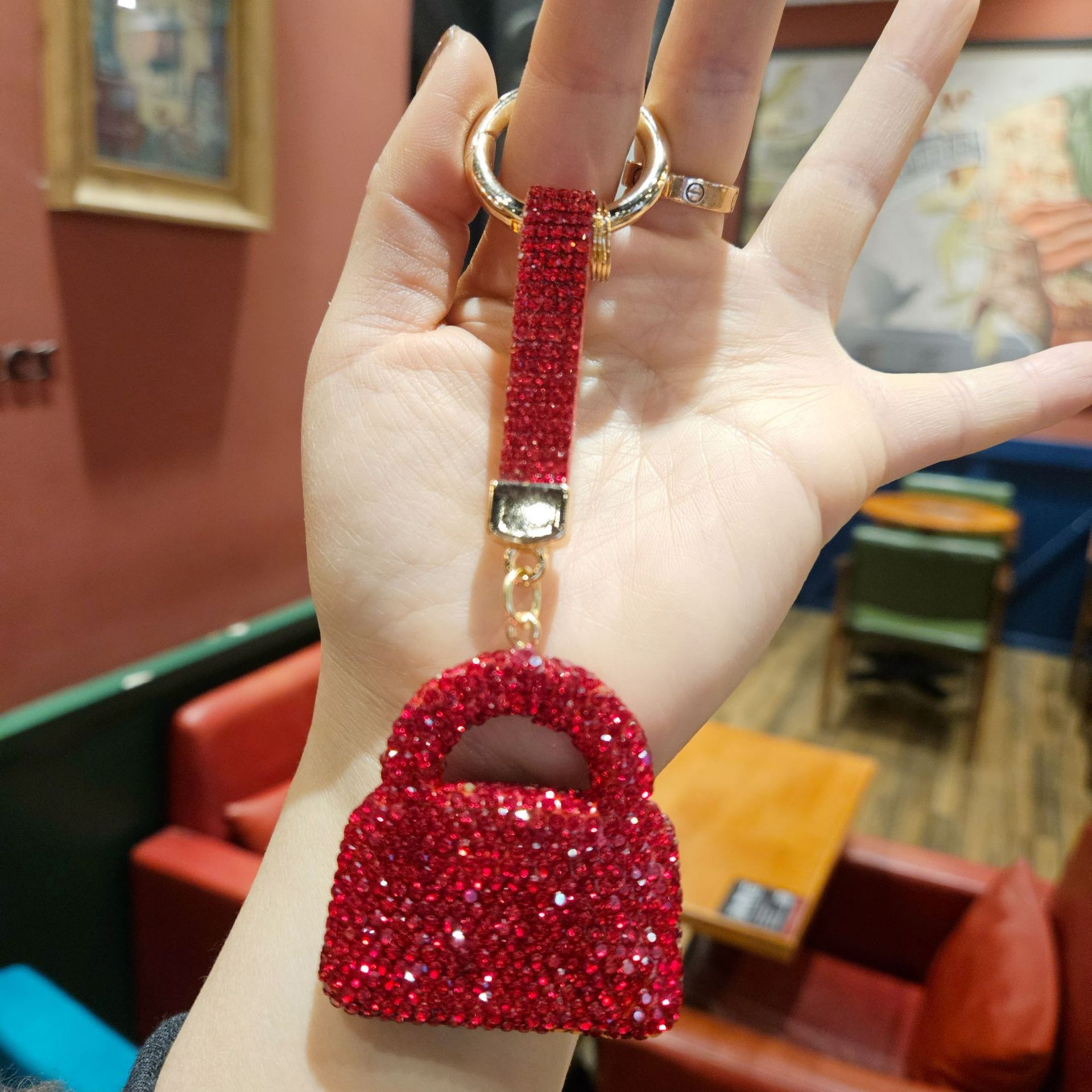 Diamond keychain pendant, bag pendant, key chain pendant, accessory pendant detail image 11