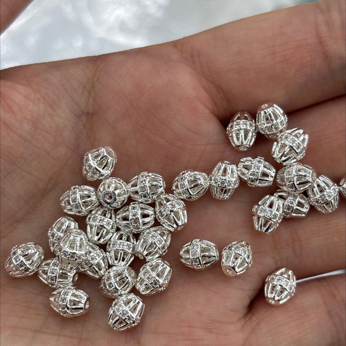 手串饰品配件、diy饰品配件、天然石手串配件、珍珠项链手串配件白底实物图