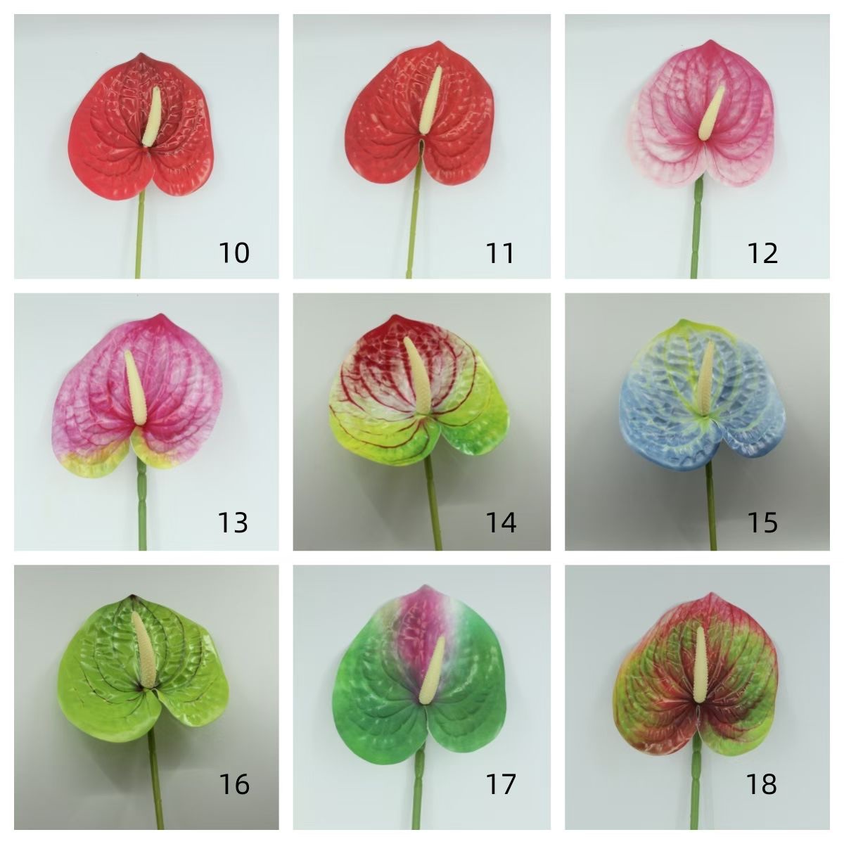 仿真花白底实物图