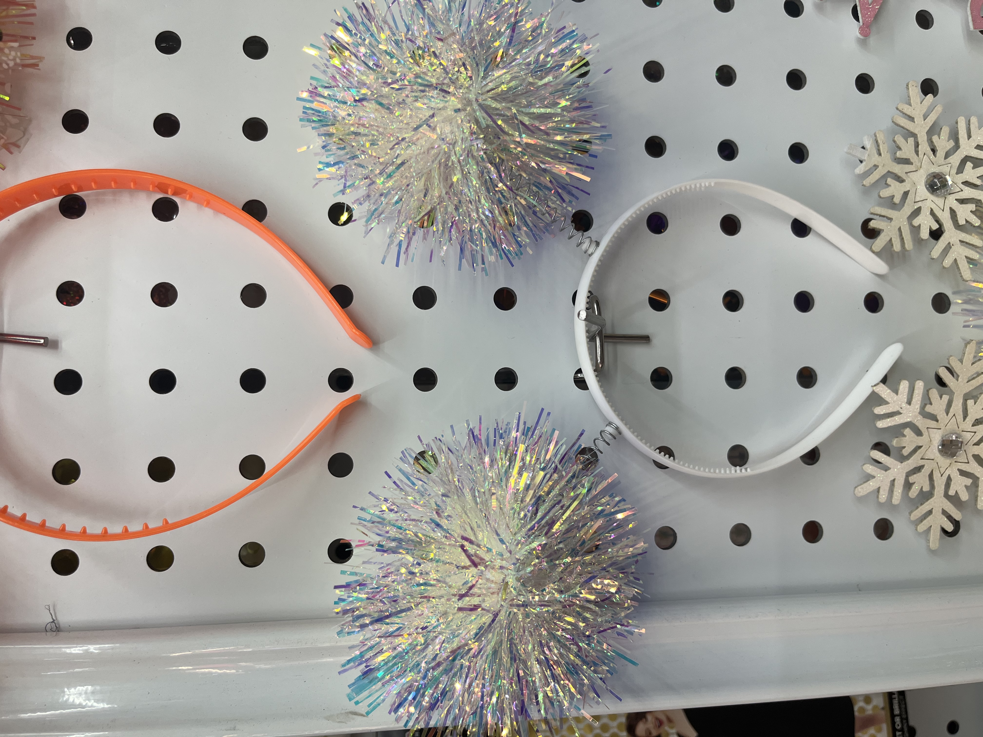 银色彩带球发箍圣诞工艺品