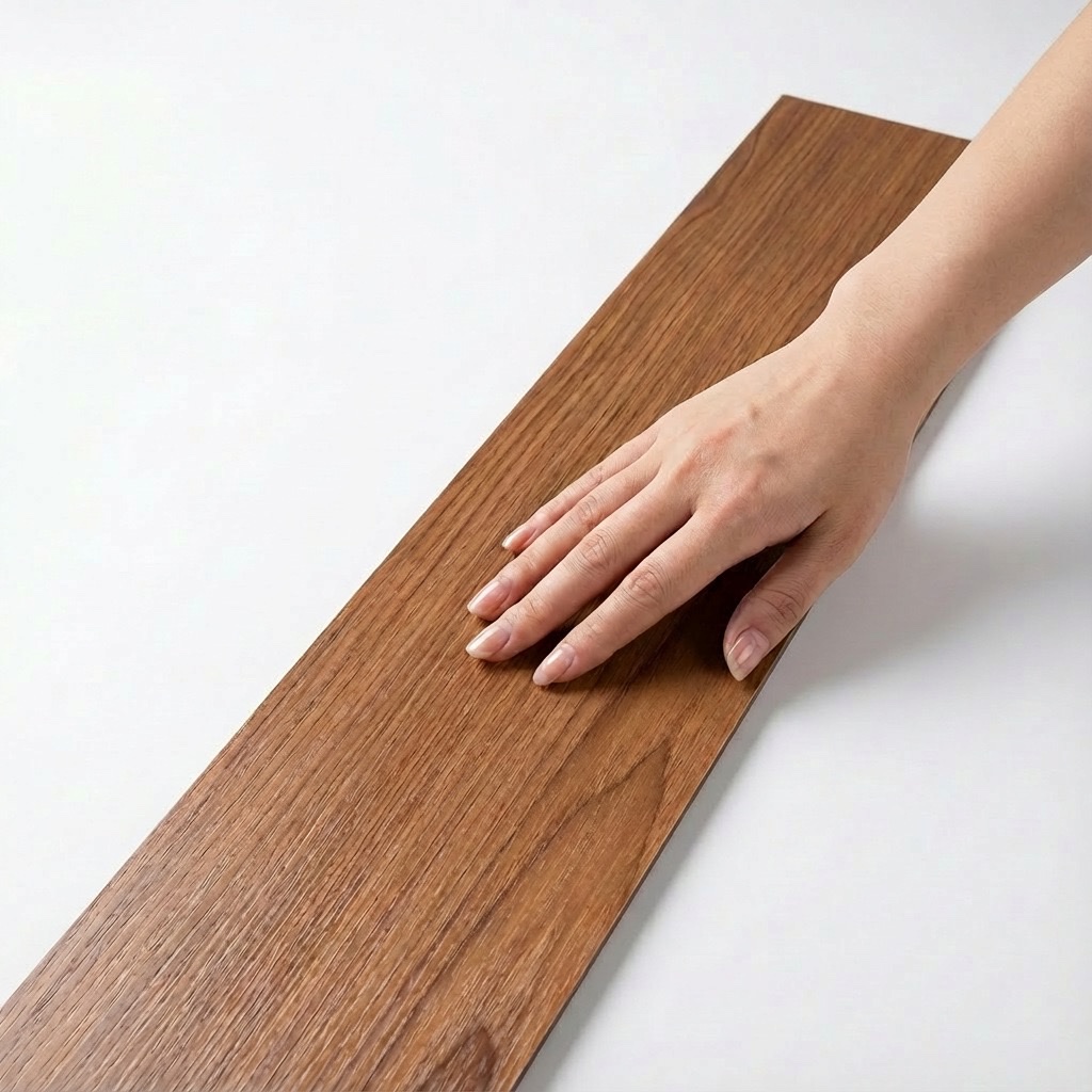 The new cross-border best-selling self-adhesive floor sticker with wood grain size of 45CM is wear-resistant for living room, bedroom, home and office floors Item Picture