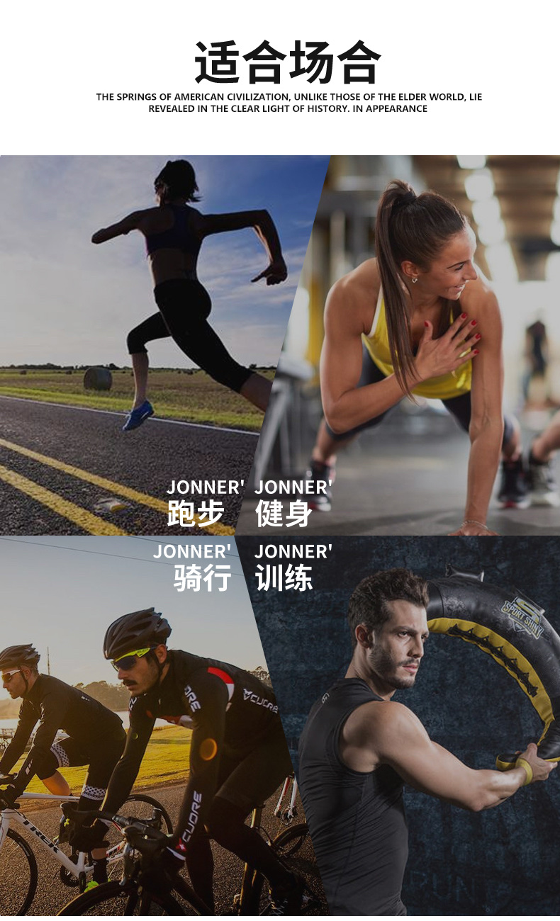 时尚运动腰包防水运动包详情图9