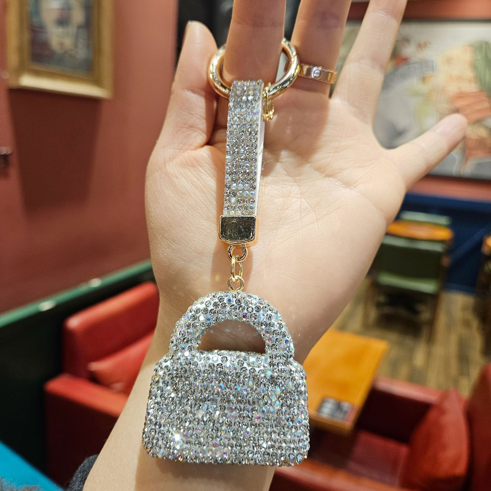 Diamond keychain pendant, bag pendant, key chain pendant, accessory pendant detail image 12