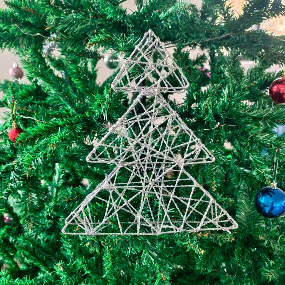 Christmas festival decorations, table Christmas tree ornaments, ironwork trees, shopping mall window displays, interior decoration Application Scenario
