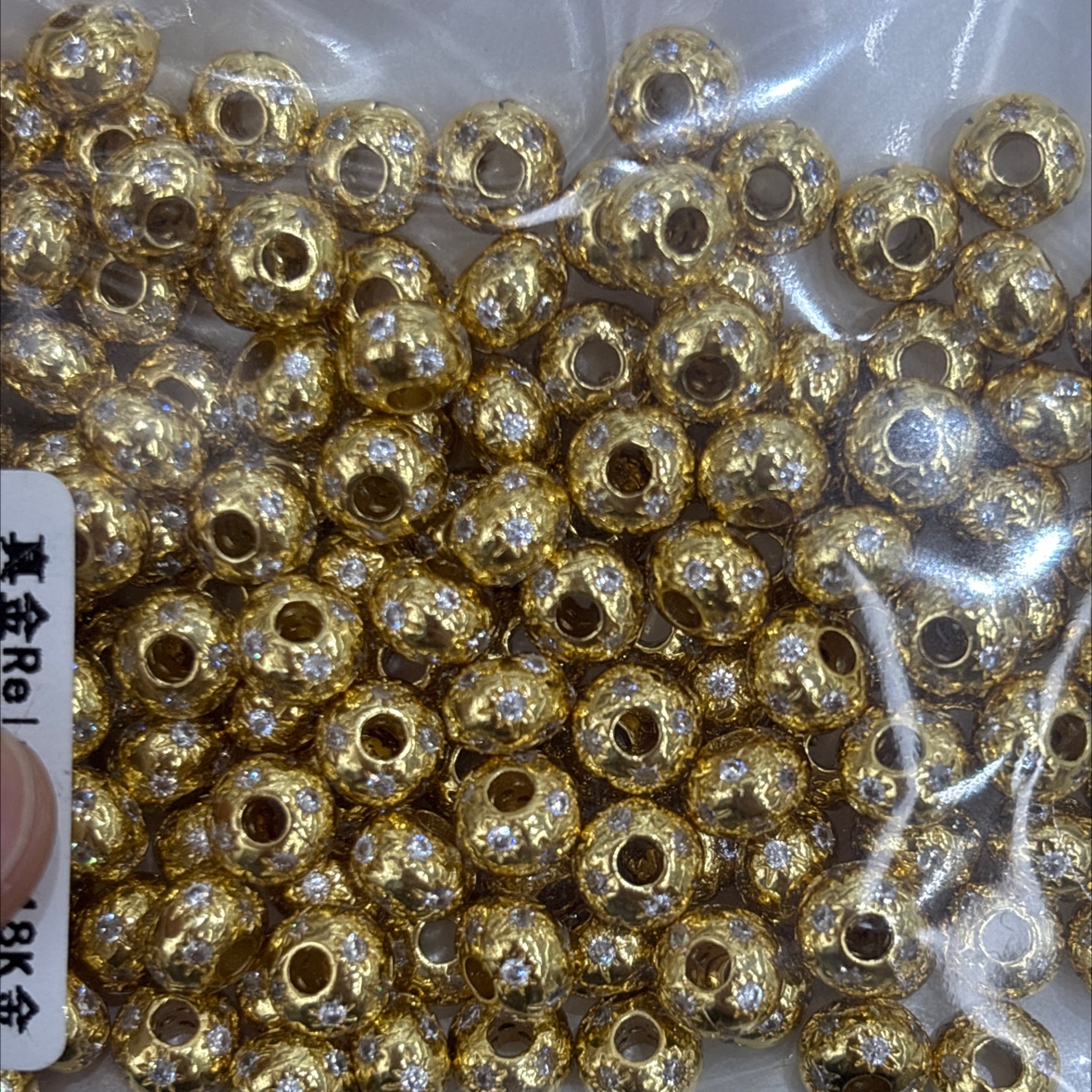 手串珠子配件、铜镀18k厚银配件、天然石手串配件、珍珠手串配件详情图4