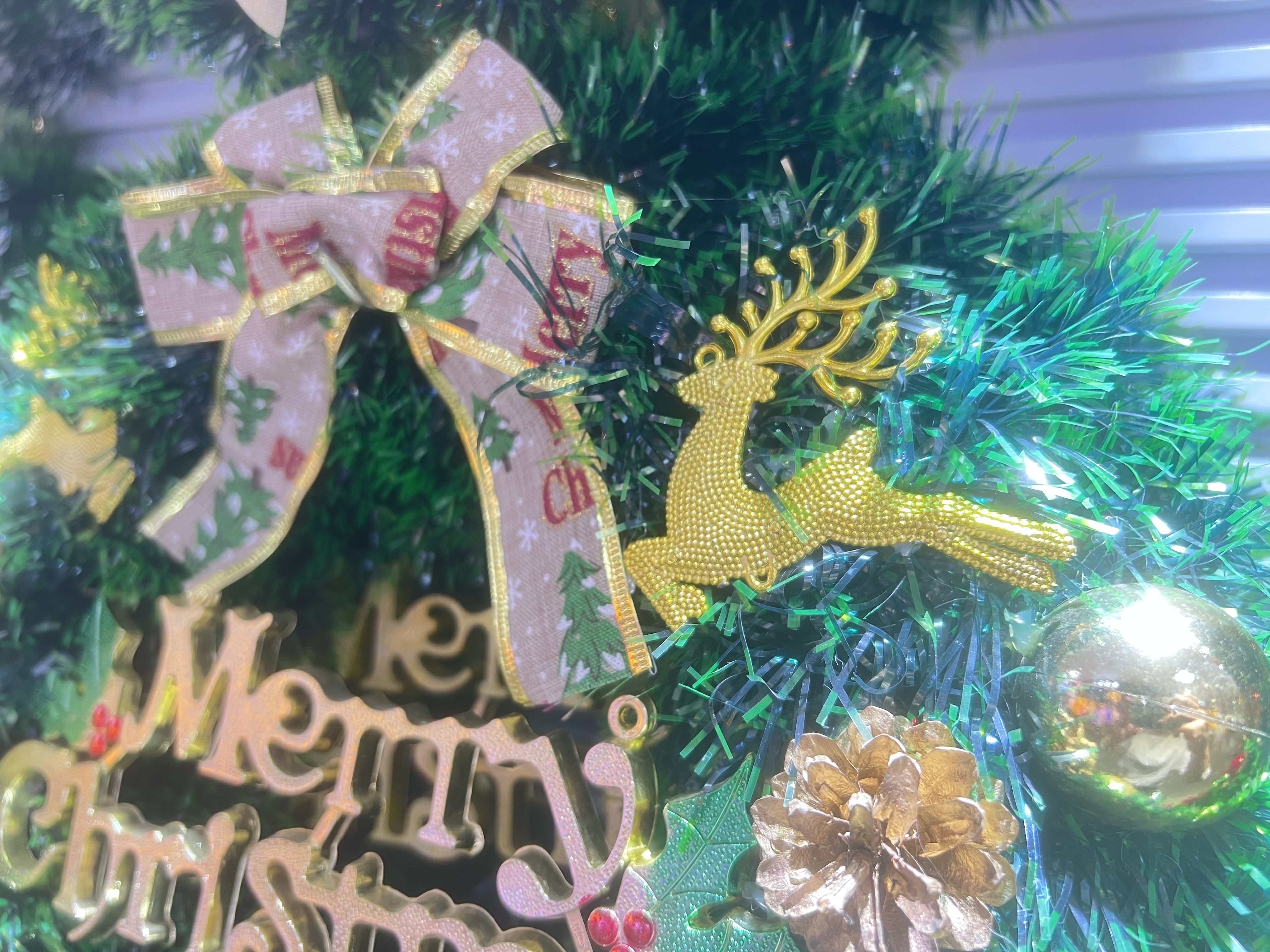 电动圣诞老人圣诞花环圈圣诞花环礼盒圣诞用品圣诞花环圣诞花环圈圣诞详情图2