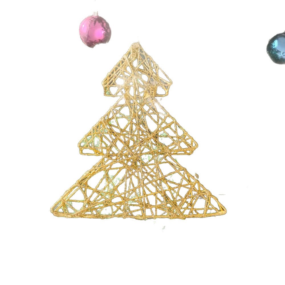 Christmas festival decorations, table Christmas tree ornaments, ironwork trees, shopping mall window displays, interior decoration detail image 5