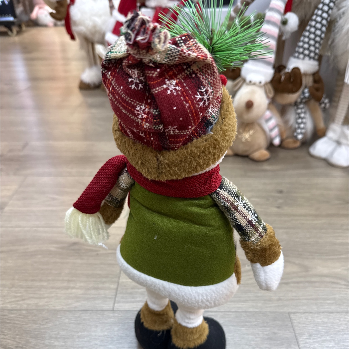 Christmas snowman telescopic style Christmas wreath ring, Christmas wreath gift box, Christmas supplies, Christmas supplies 27 ~ 47 cm, Christmas decorations details Picture