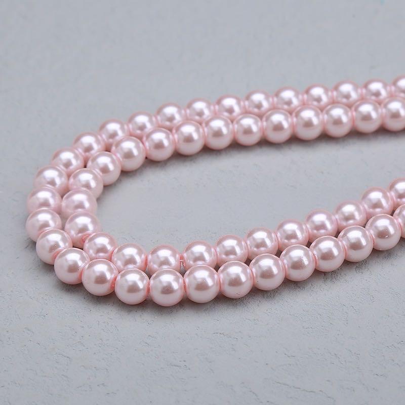 2-18m玻璃仿珍珠散珠环保仿贝壳珠珍珠饰品配件diy手链项链半成品珠子产品图