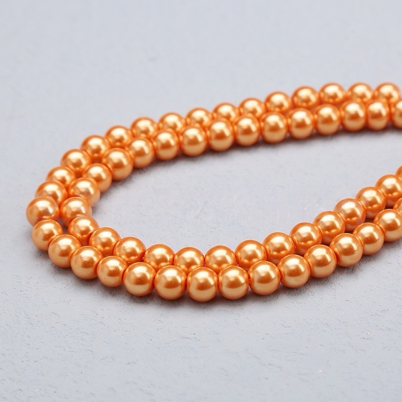 2-18m玻璃仿珍珠散珠环保仿贝壳珠珍珠饰品配件diy手链项链半成品珠子细节图