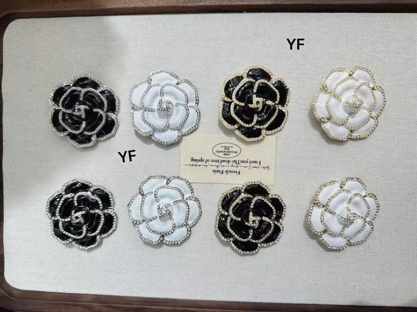 花朵画油钻胸针女奢华大气胸花精致百搭珍珠配饰秋冬服饰礼物胸针