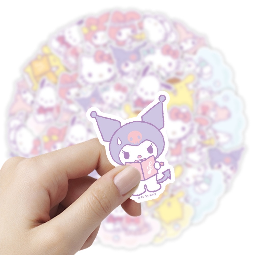 [Officially Authorized] Sanrio Cute Cartoon stickers HelloKitty Melody ins Soft and Creative stickers detail image 2