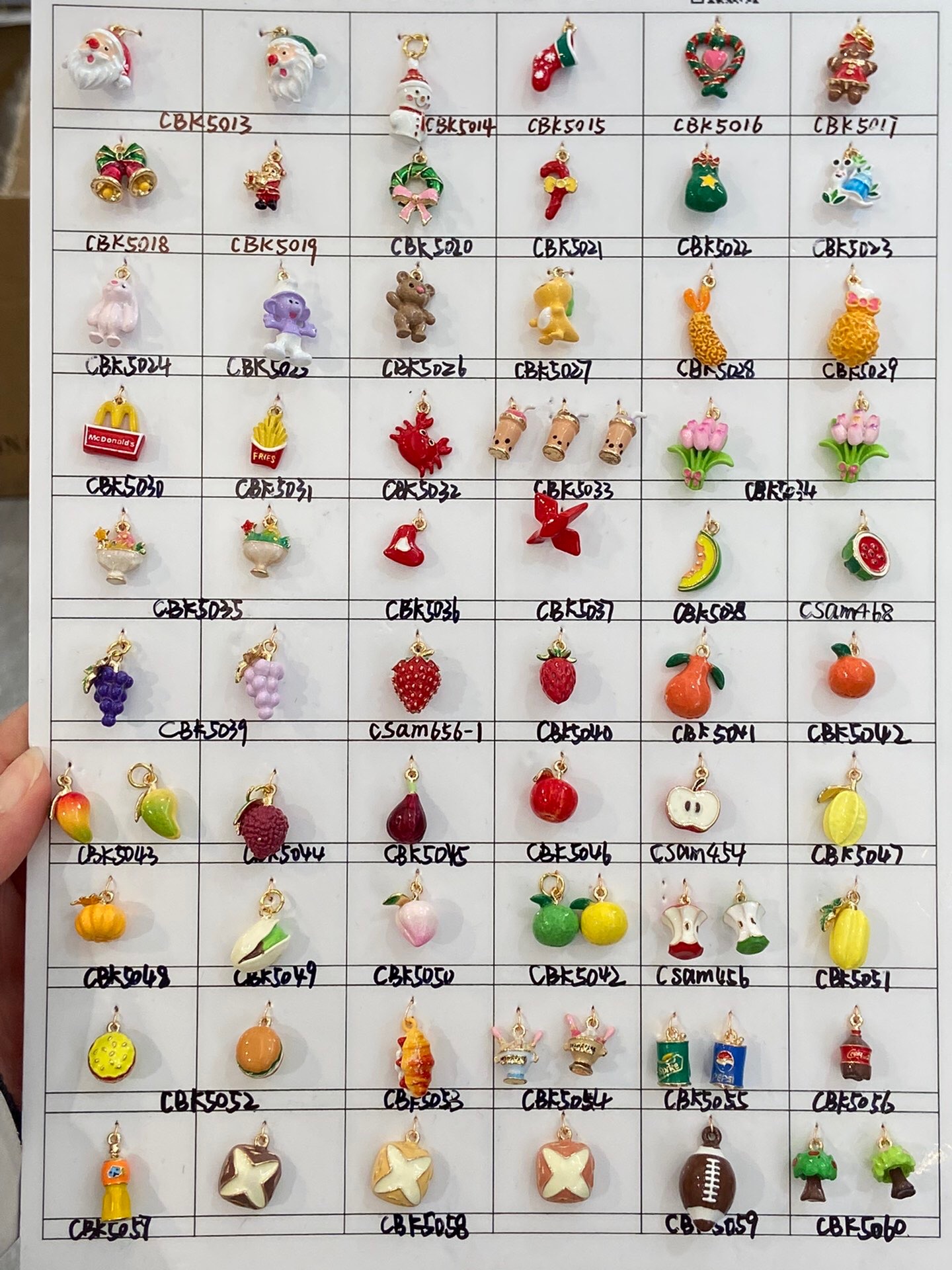 diy饰品配件，彩色滴油合金DIY配件 可爱卡通几何吊坠 手工自制珐琅彩小吊坠 手工串珠手链耳环发饰装饰配件复古滴油合金