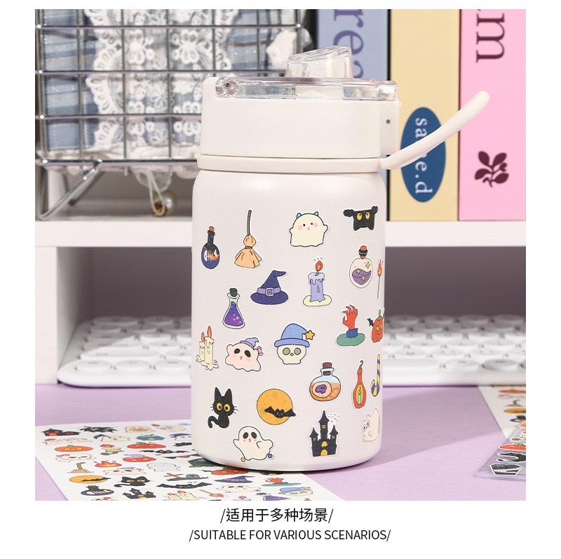 Halloween small item stickers, cartoon and cute planner materials, notebooks, water cups, phone cases, decorative small stickers detail image 3