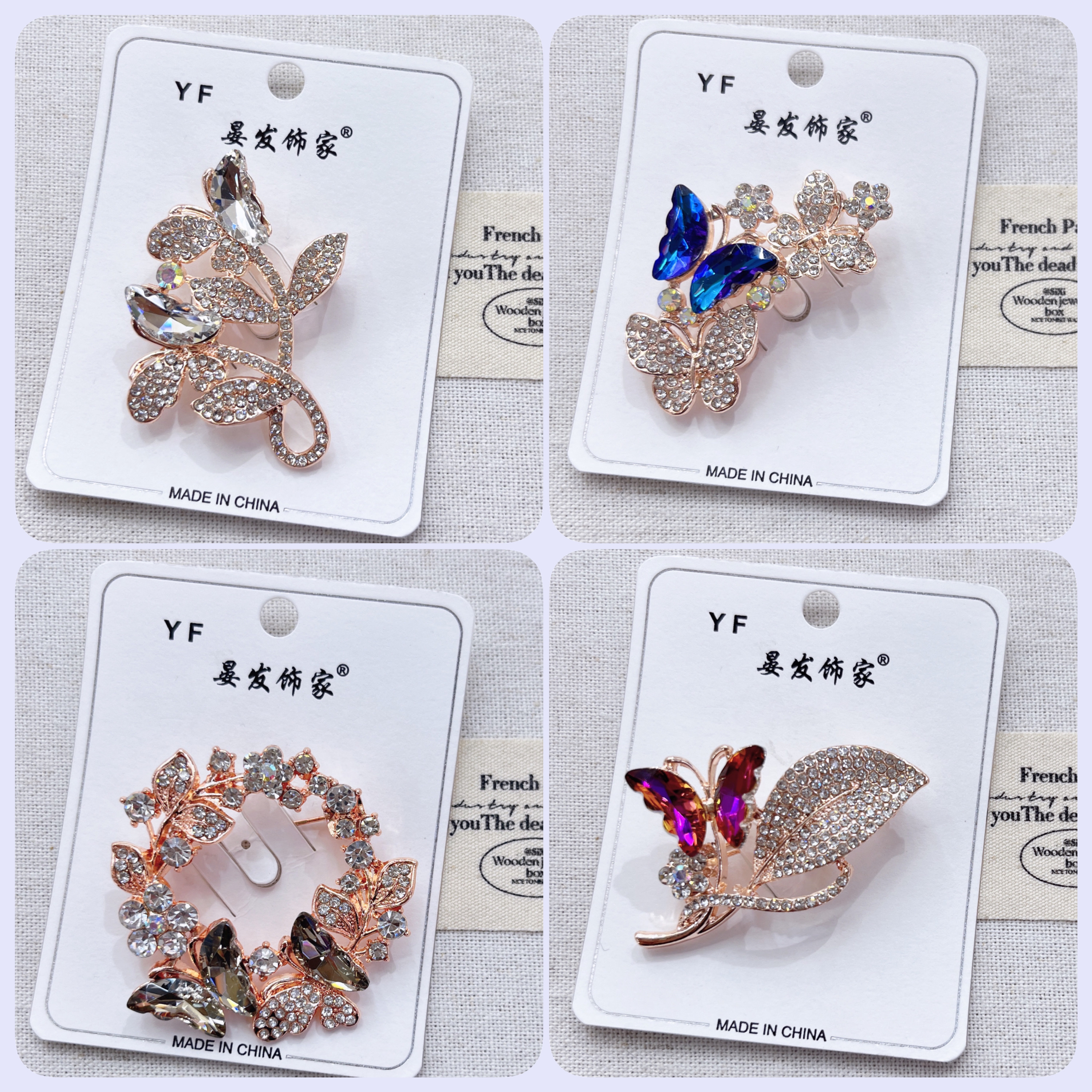 胸针女胸花配饰紫荆花别针韩国奢华大气简约