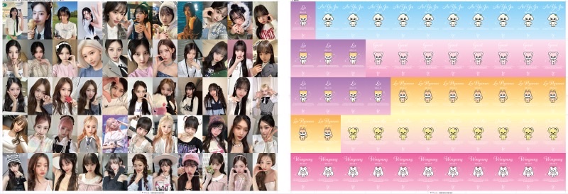 AESPA, TWICE Korean girl group and boy group boxed small cards, 55 cards without repetition Application Scenario