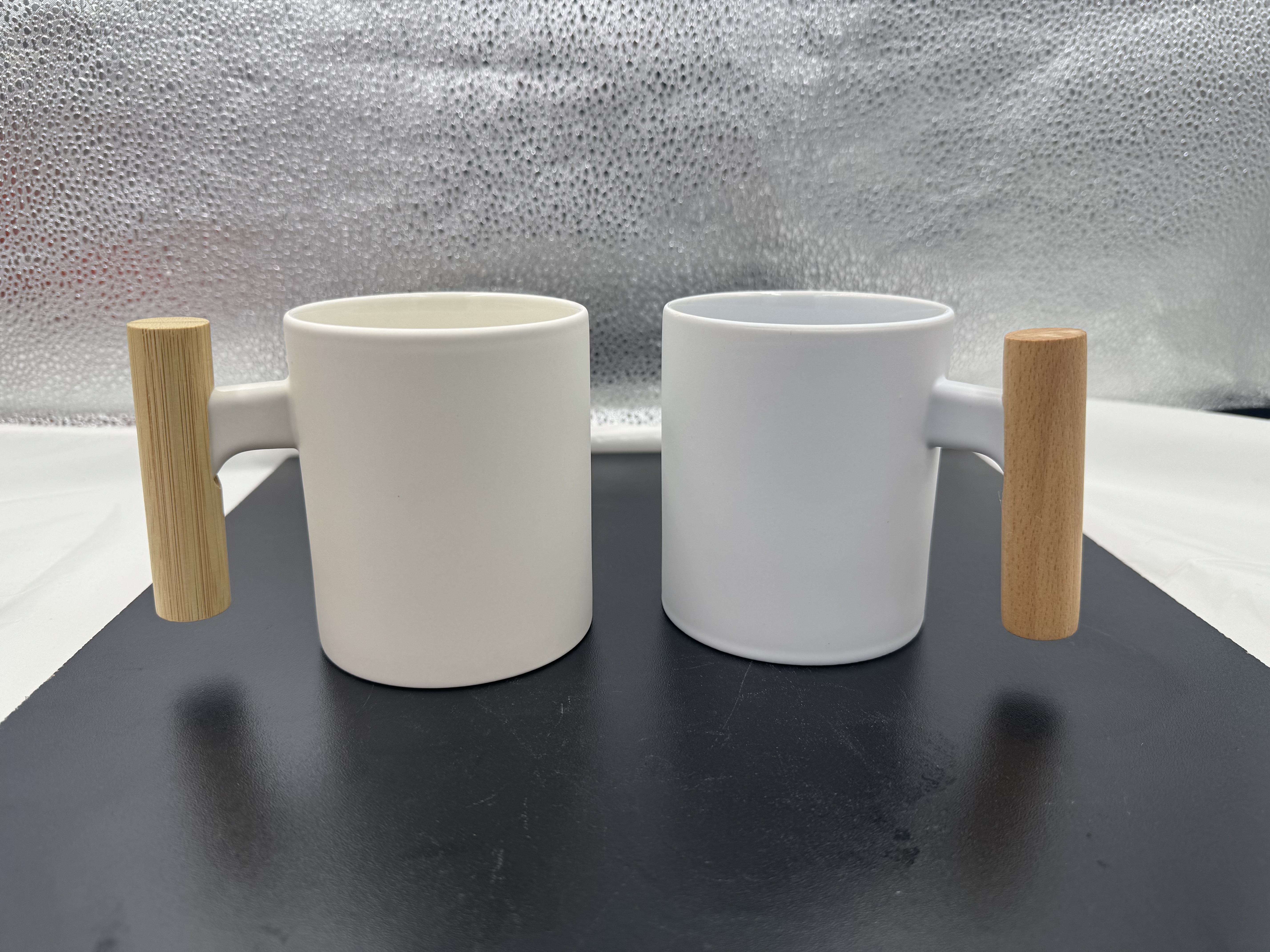 11oz木把杯陶瓷杯 热转印马克杯 定制图片 产品图