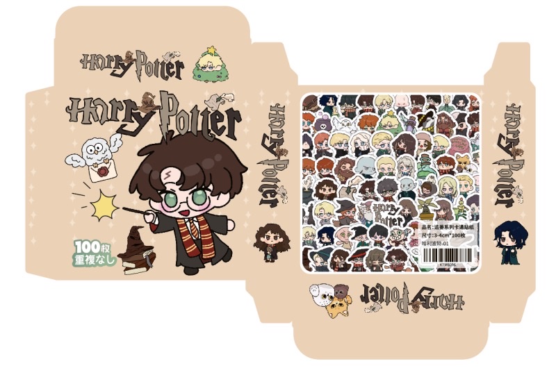 The KTM6 box of stickers contains 100 pieces