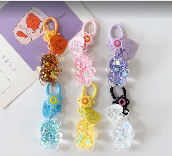 流沙钥匙扣公仔挂件创意小物可爱装饰品钥匙扣钥匙扣卡通钥匙扣挂件钥匙扣公仔挂件