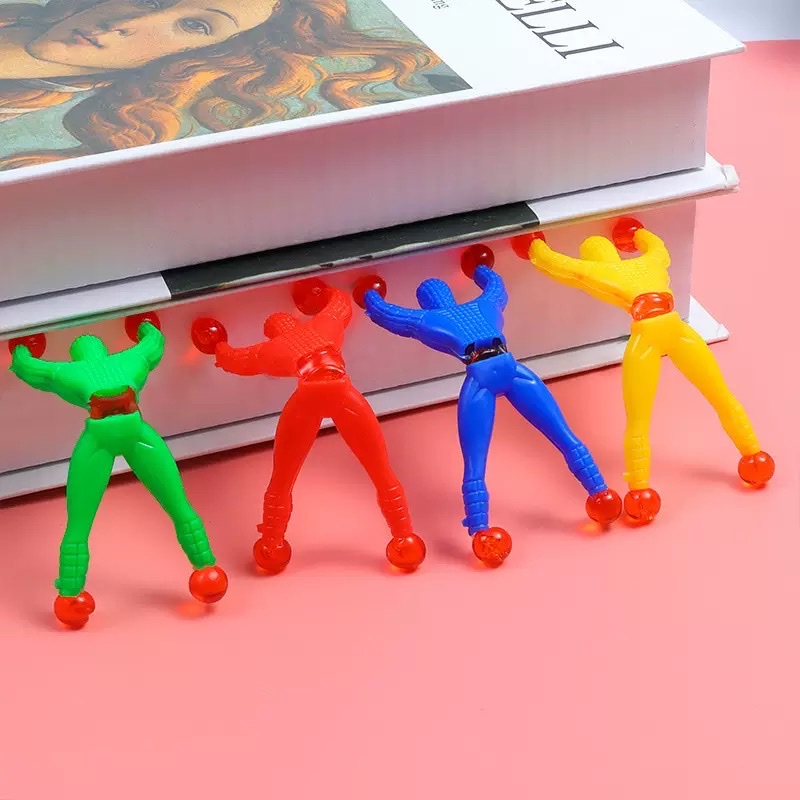 爬墙人粘性蜘蛛侠超人爬壁人2元店传统玩具扫码地推趣味搞怪玩具派对细节图