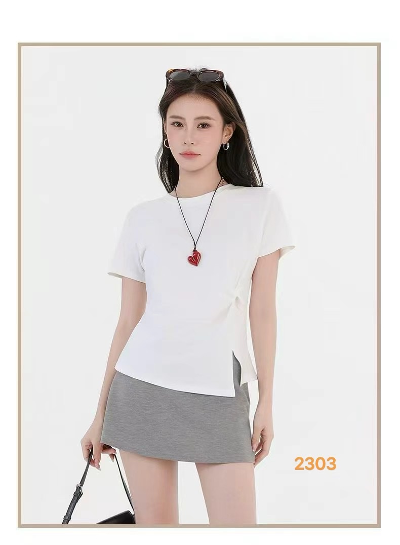 清爽短袖衫 透气吸汗休闲女式日常穿搭女式休闲，详情图7