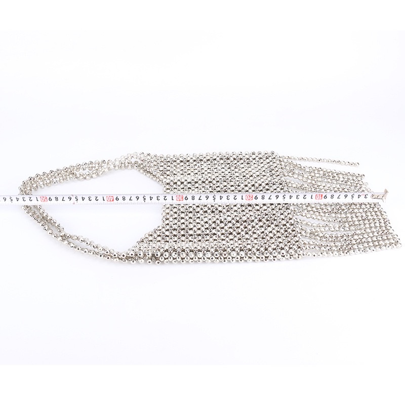 2026 New Women's silver tassel beaded single-shoulder bag, a retro silver bag designed by a niche brand detail image 11