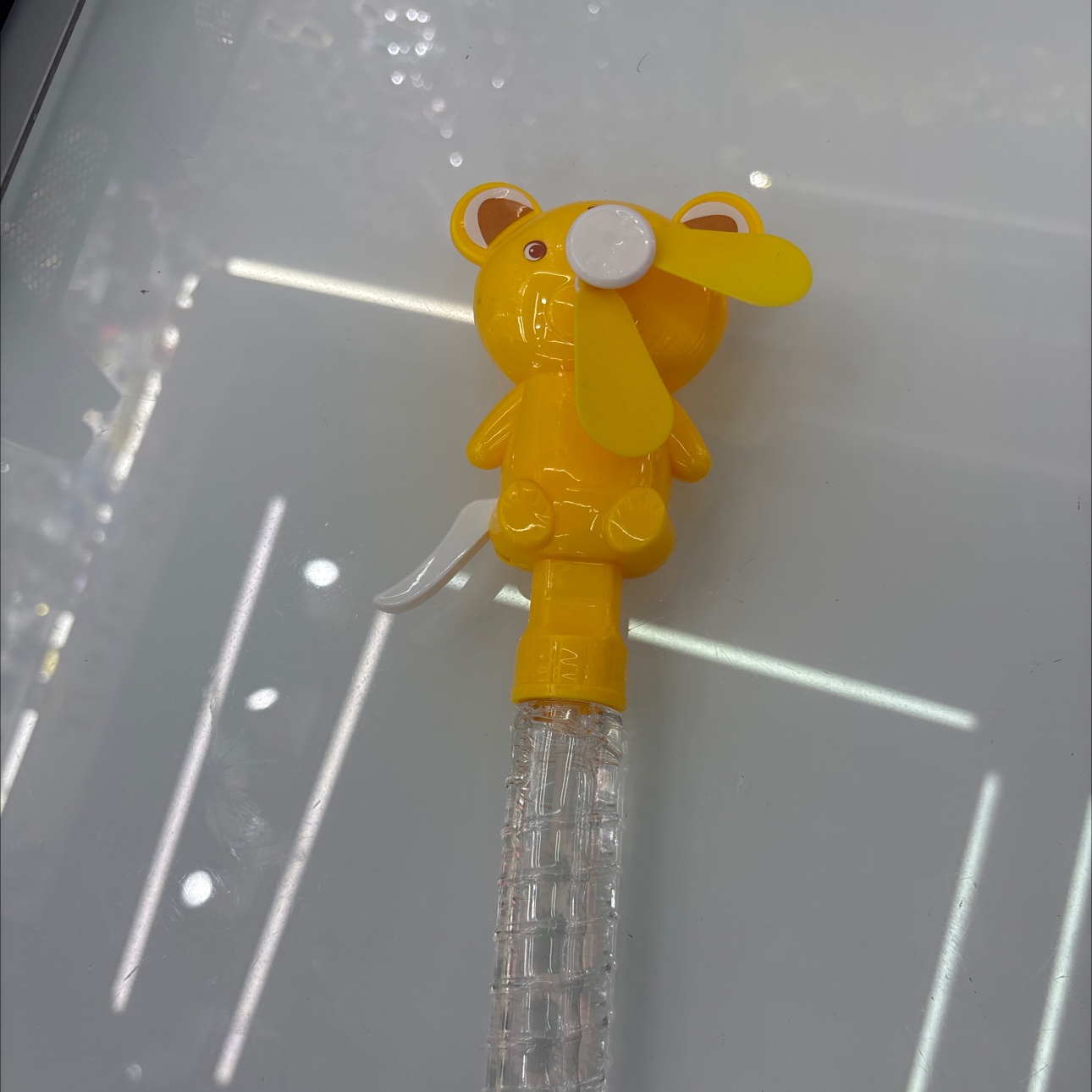 时尚流行熊造型设计儿童泡泡水手动风扇玩具详情图5