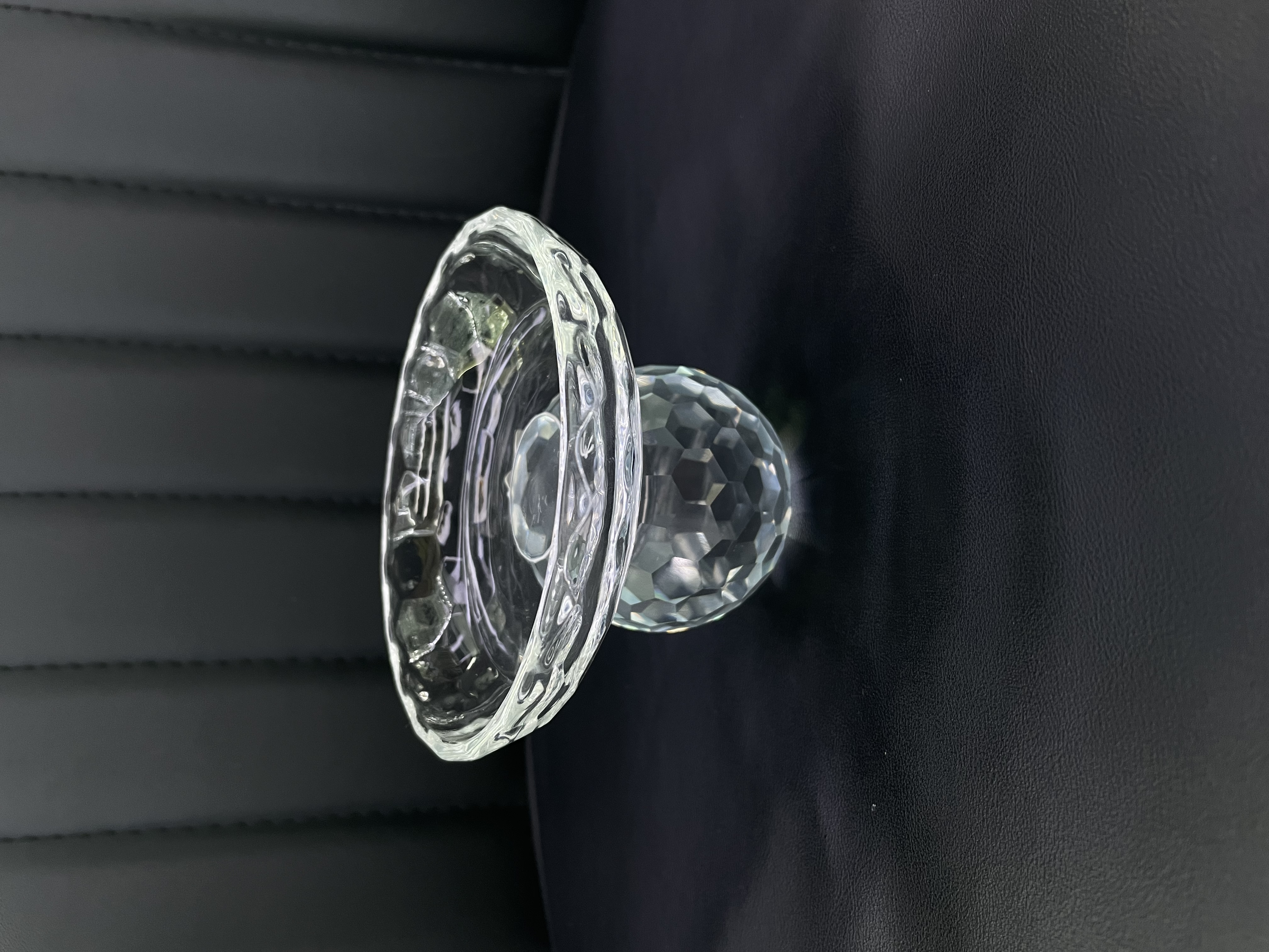 水晶玻璃烛台果盘摆件新款款式简约时尚大方爆款2026年新款新款果盘创意礼品包装