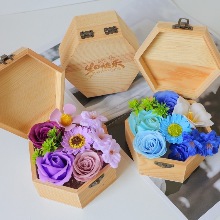 香皂花三层皂花三八节熏香摆件天然香薰装饰品三八节熏香摆件三层皂花香皂花皂花