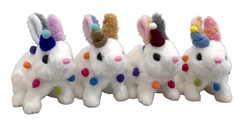 Children's toy plush electric little white rabbit simulation pet can walk, bark, move its mouth and shake its ears. Long-haired rabbit details Picture