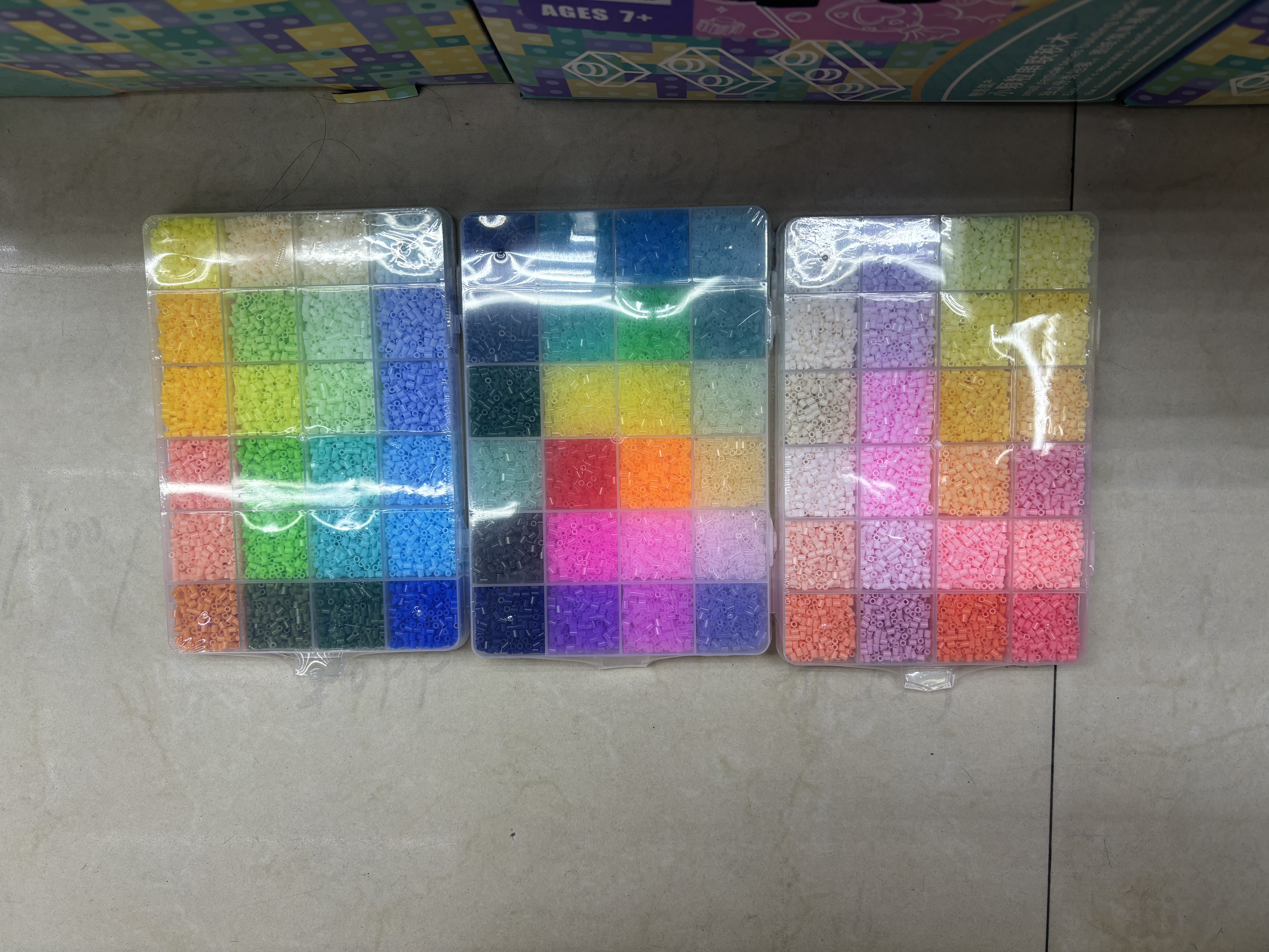 拼拼豆豆手工diy套装3d立体拼豆融合豆女男孩儿童益智6岁拼图玩具详情图6