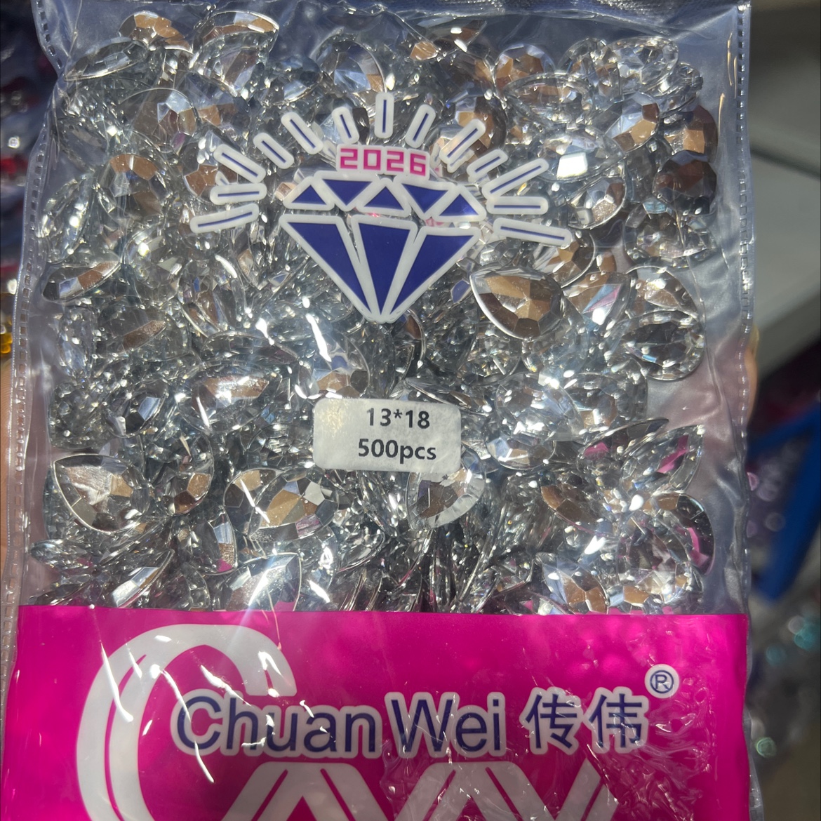 Acrylic diamond for jewelry accessories detail image 1