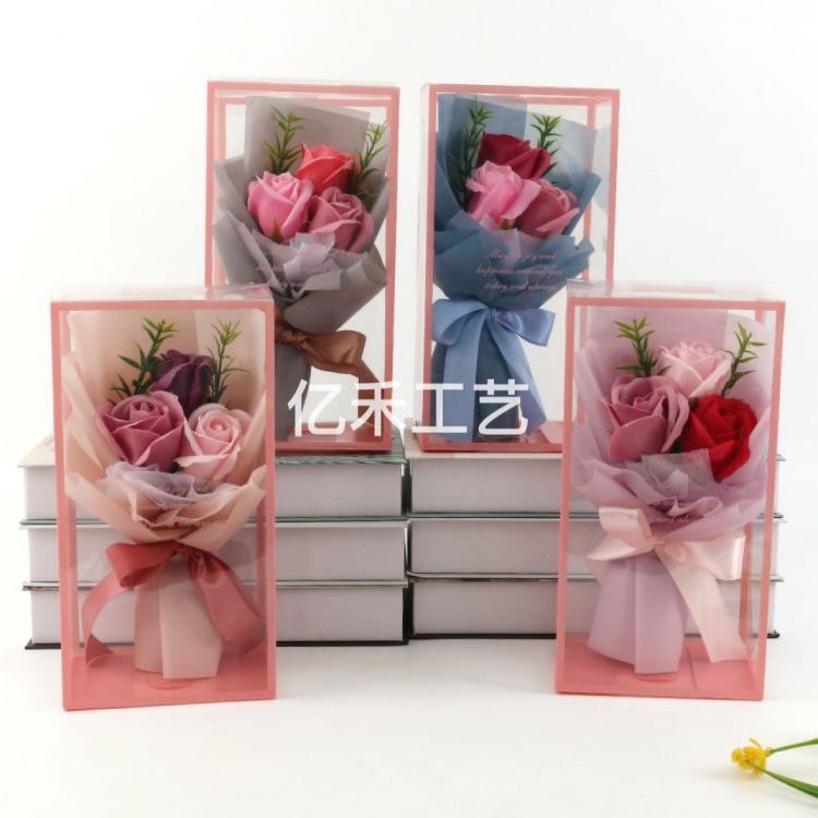香皂花三层熏香摆件三八节礼物手工皂花香皂花熏香摆件三层皂花香皂花皂花三八节