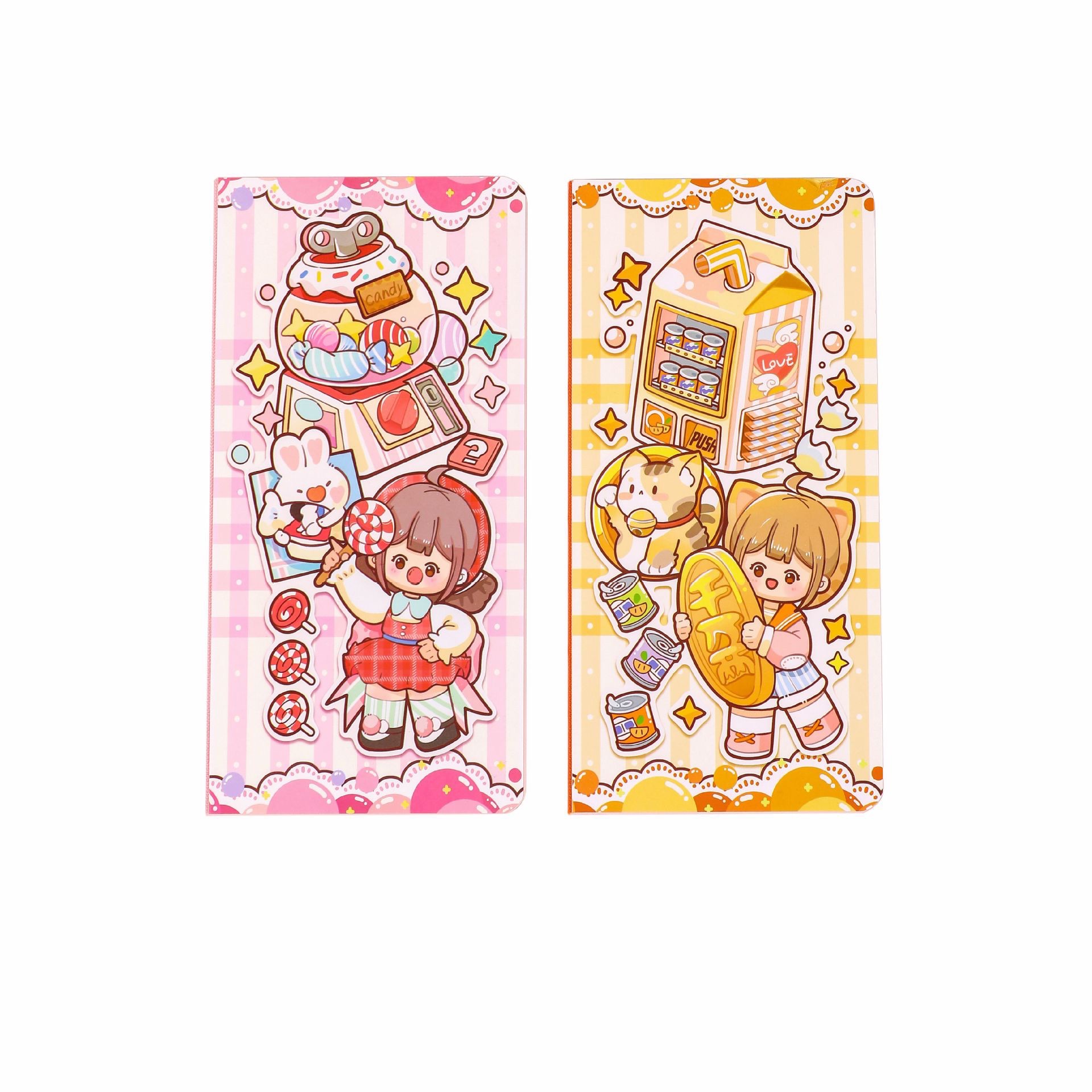 The new cute Japanese and Korean notebooks are now available for wholesale in collaboration with the bookkeeping book, the white book, the square and simple school grid book detail image 2