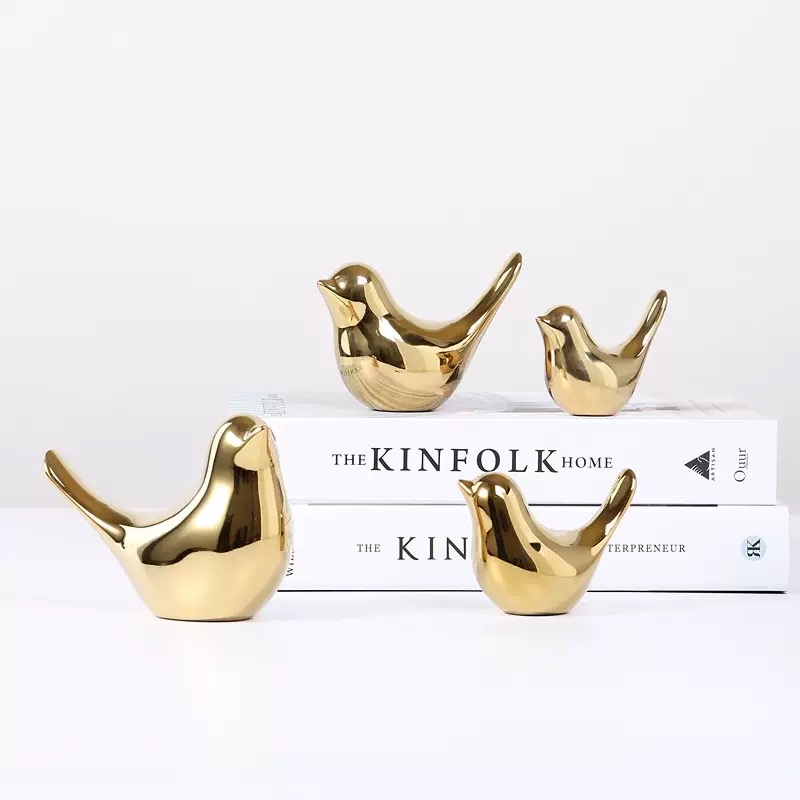 Ceramic ornaments of water birds and whistling birds detail image 10