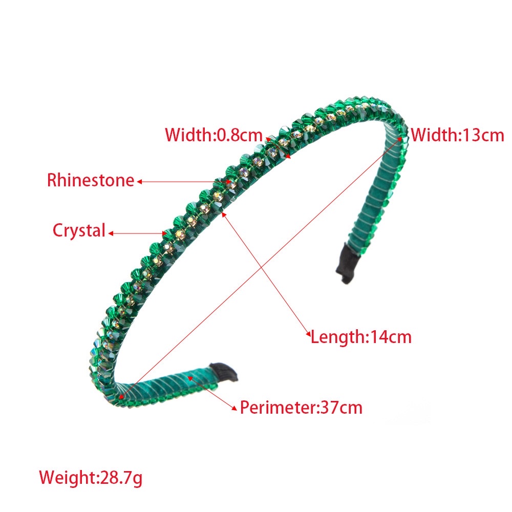 Party fun solid-color frame hair band, Disney Disney hair band, crystal hair band, hair band details Picture