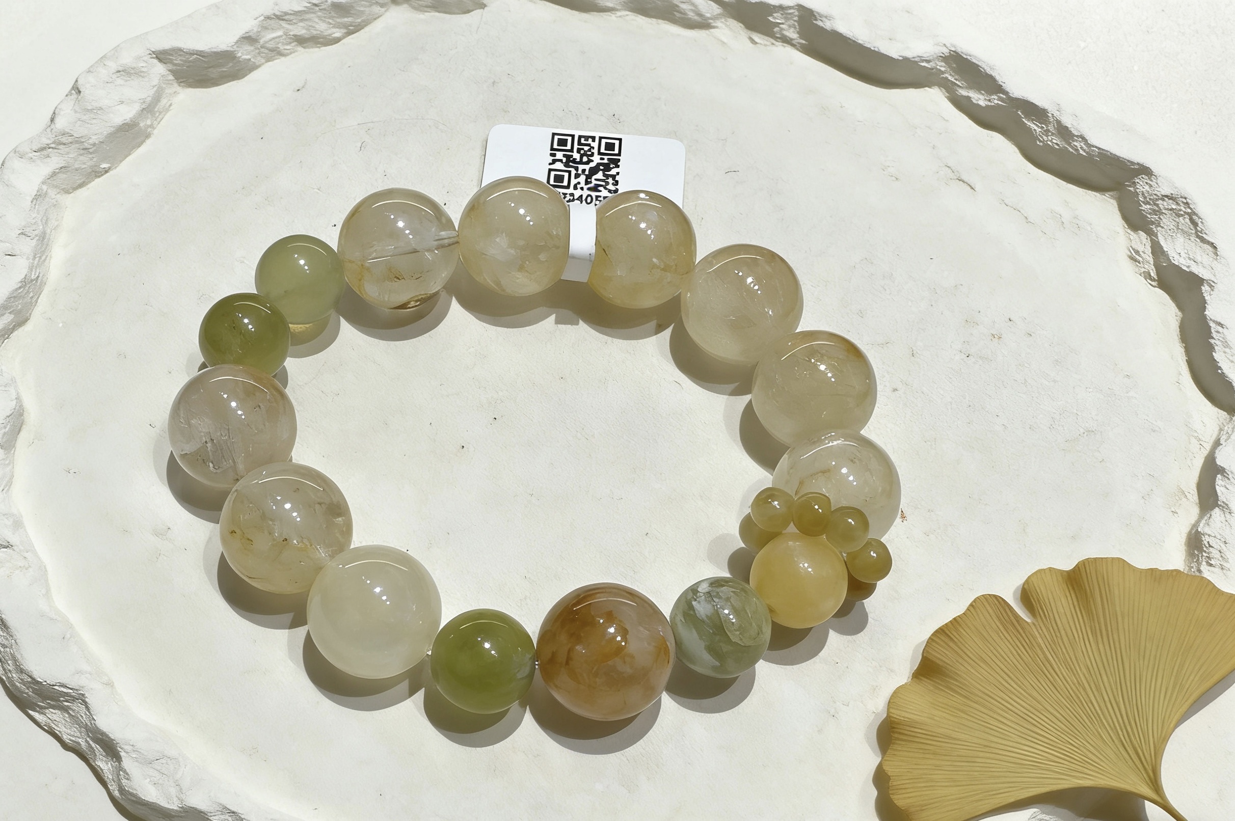 小众设计感多宝水晶手链 撞色拼接轻奢森系风手饰