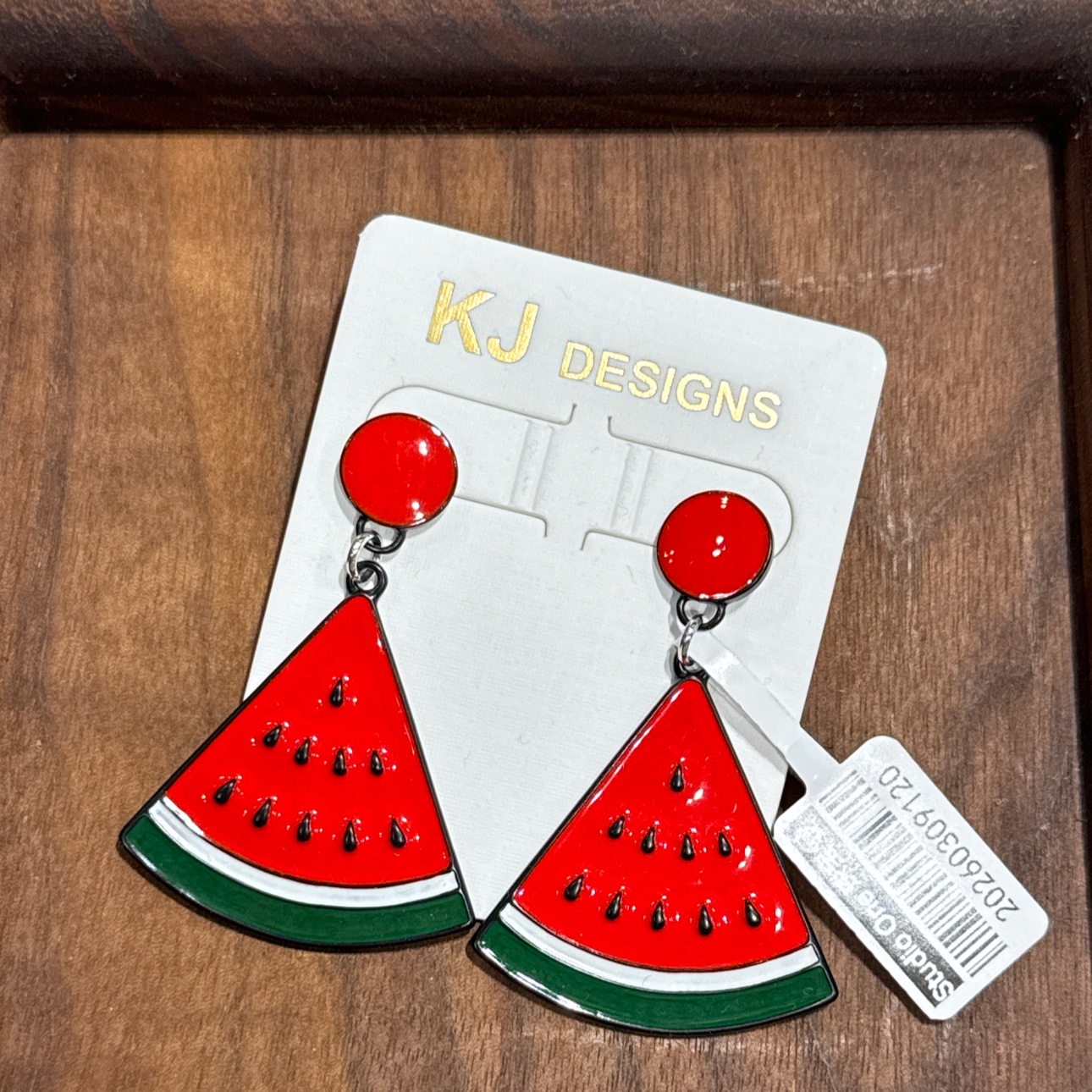 夸张夏日大西瓜耳钉饰品打耳洞专用女款简约时尚小众设计