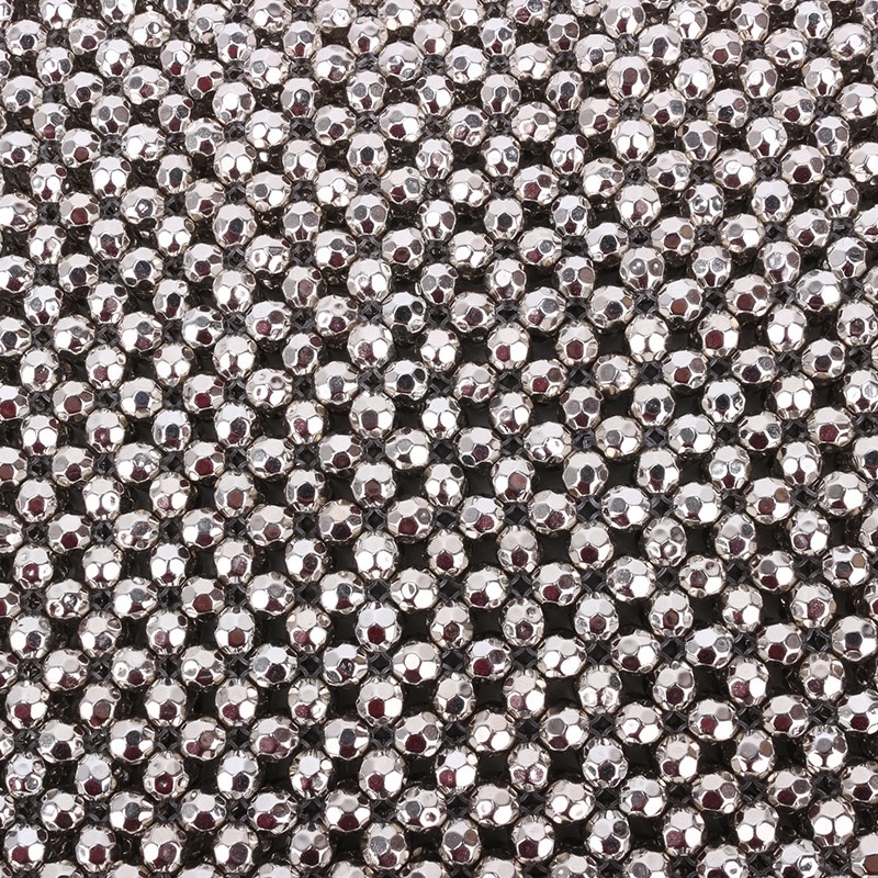 2026 New Women's silver tassel beaded single-shoulder bag, a retro silver bag designed by a niche brand detail image 5