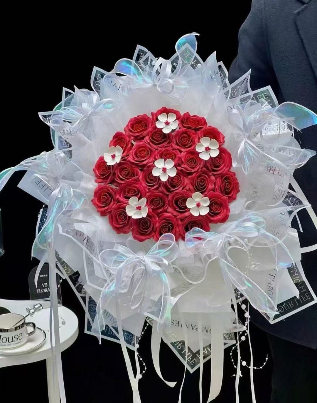 Pengfa Packaging - Happy Life Flower Wrapping Paper, Flower Arrangements, Flower Mud, Flower Packaging, Flower Buckets, Flower Boxes, Crepe Paper, Folded Paper, Flower Bouquet Packaging Materials detail image 4