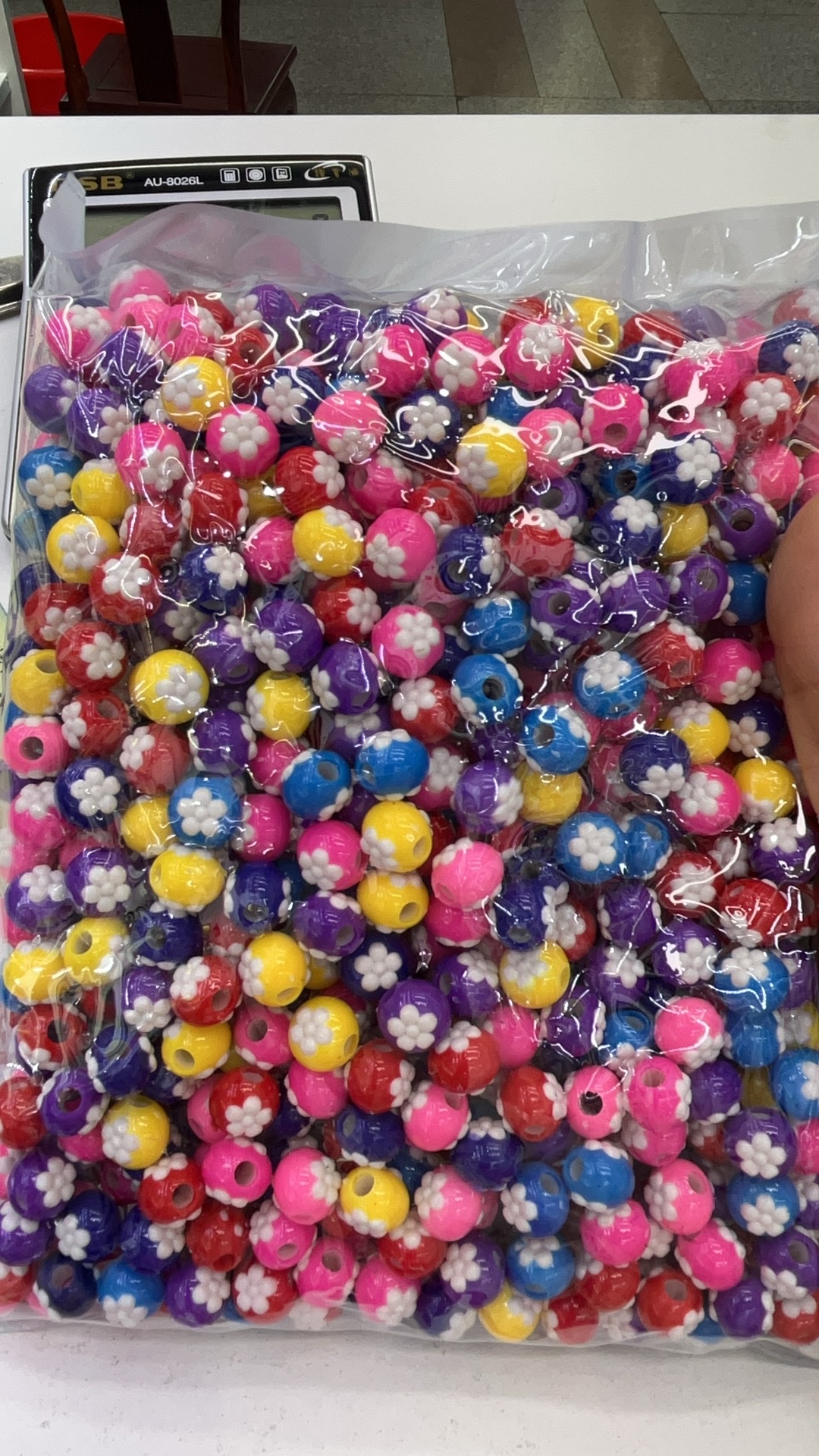 亚克力珠子饰品配件用于头饰服饰鞋饰珠中珠手工制作