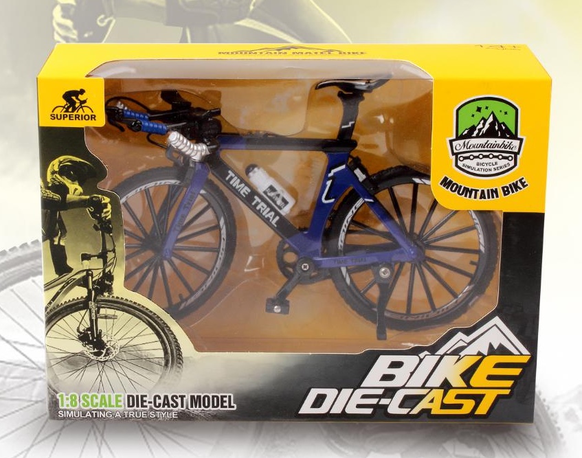 2026年热销 1:8尺寸 合金山地自行车 3色混装 单个包装运动版产品图