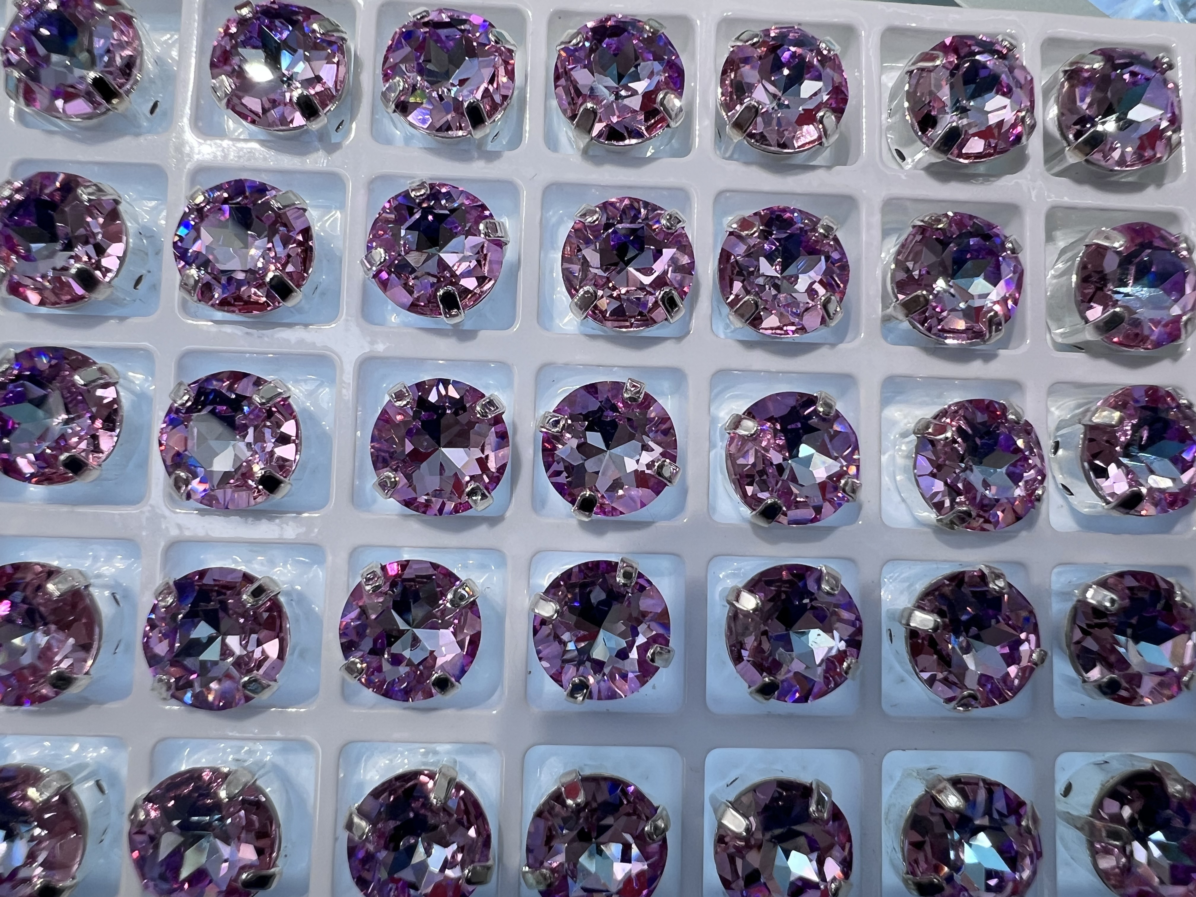 DIY handmade jewelry accessories, super shiny multi-color pointed-bottom claw diamond, high-gloss colored diamond jewelry accessories DIY Specification image