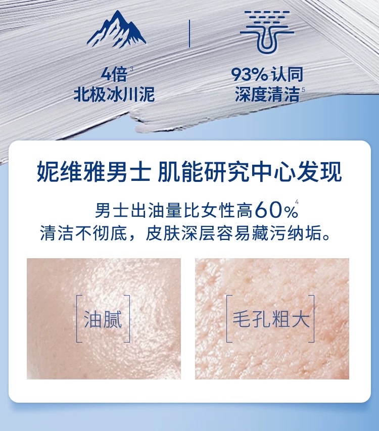 Nivea Polar Oil Control Facial Cleanser (Deep and Refreshing) 100g detail image 2