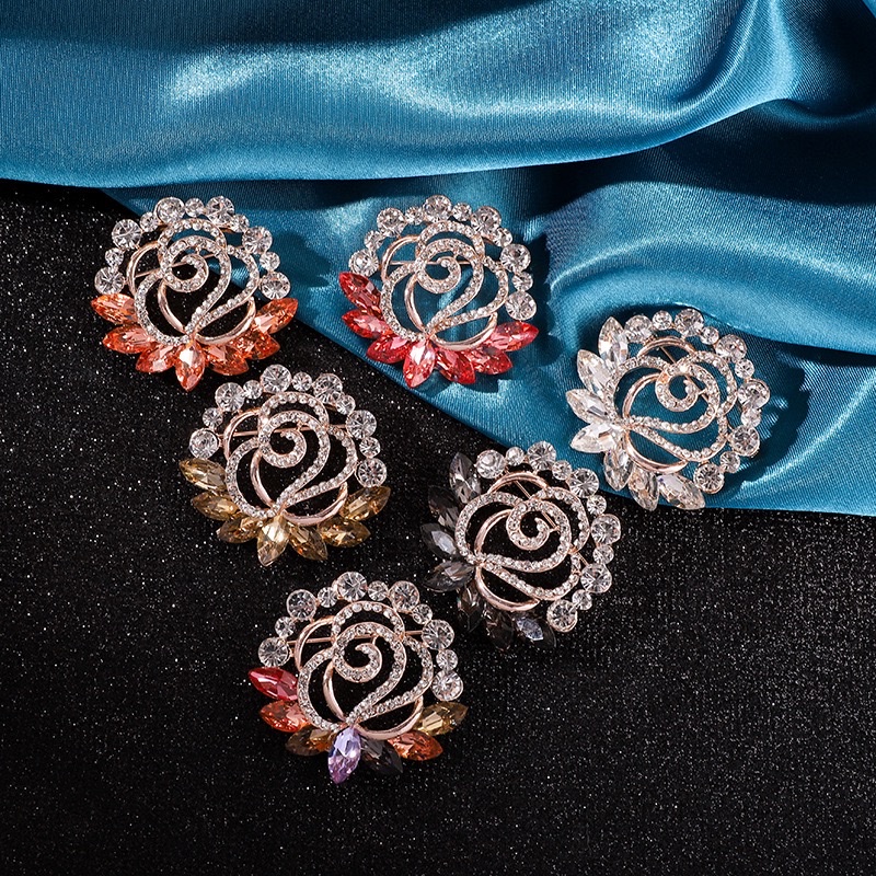 银饰滴油中古胸针徽章18mm精致复古设计