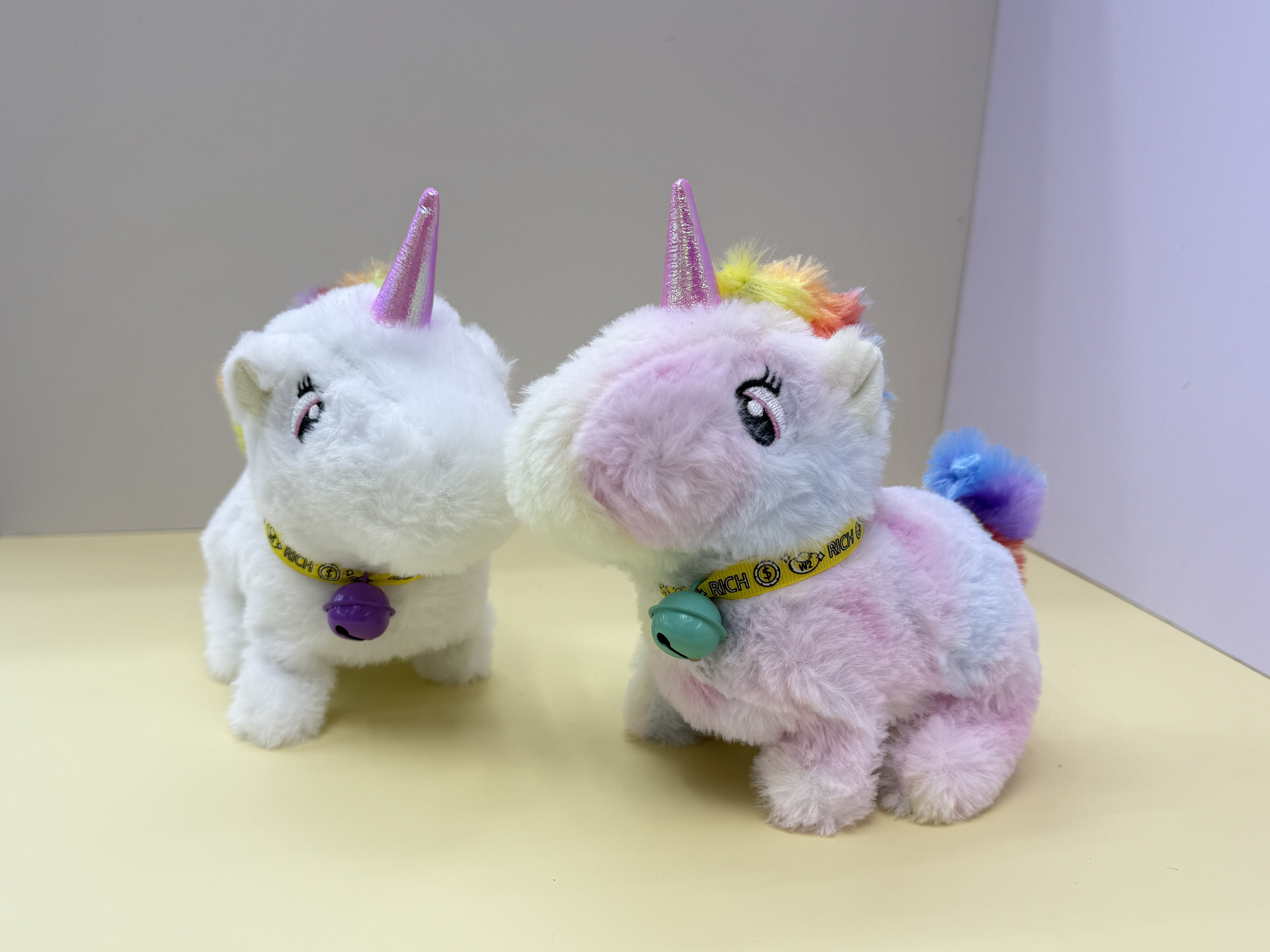 毛绒电动玩具新品独角兽儿童玩具仿真独角马会走会叫电子宠物批发 