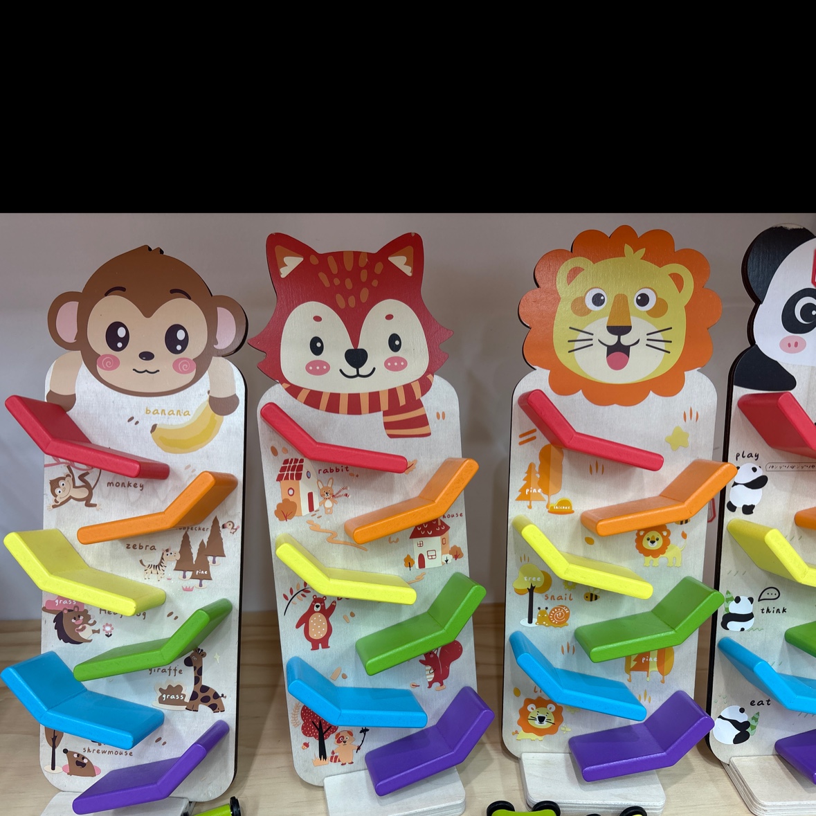 6轨竞速滑翔车 儿童早教专注力训练 多层轨道滚珠车 亲子互动益智玩具详情图1