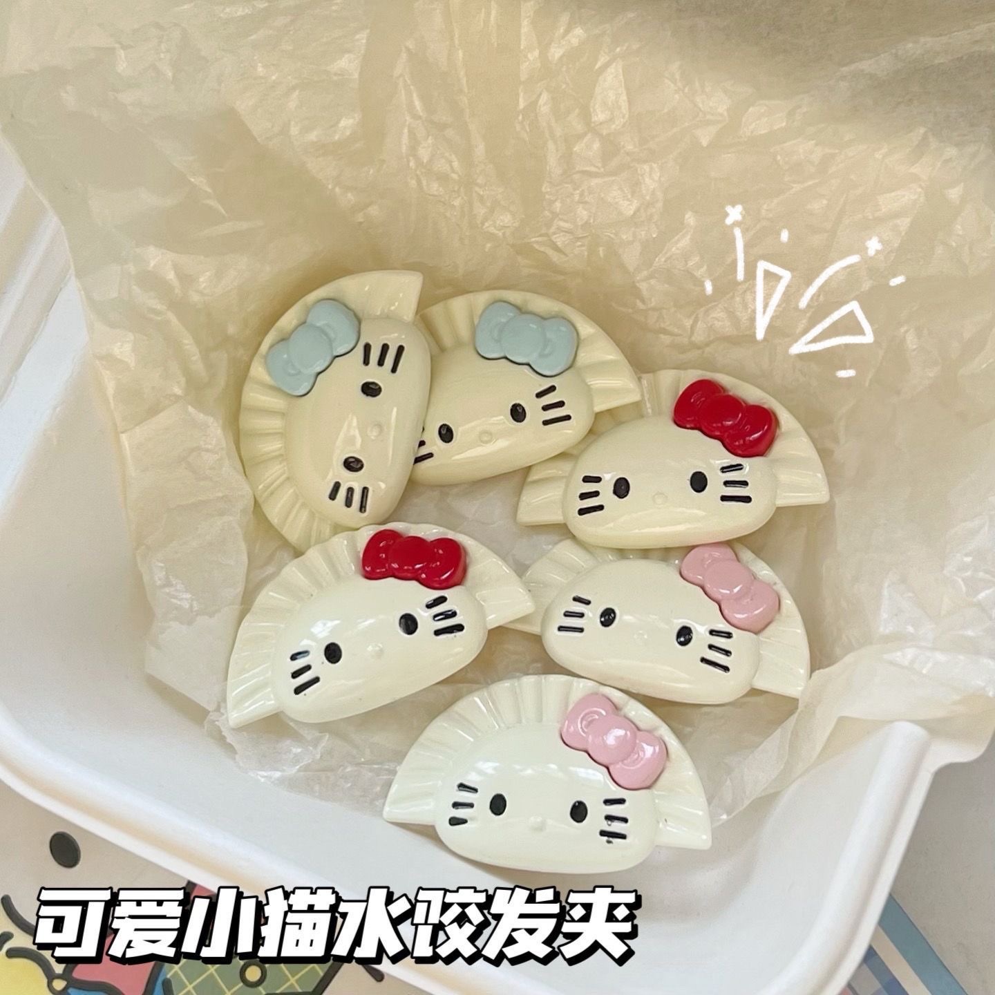 亚克力儿童发卡发饰可爱卡通造型防滑固定