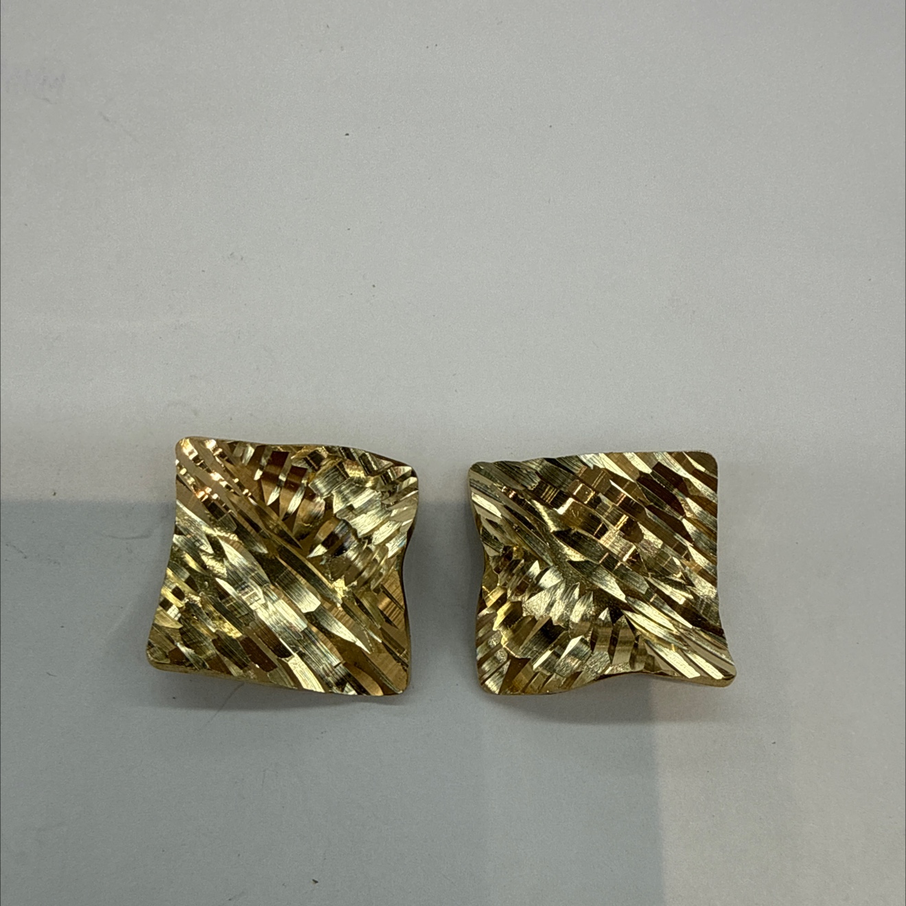 耳饰   22mm四方波浪手工批花片