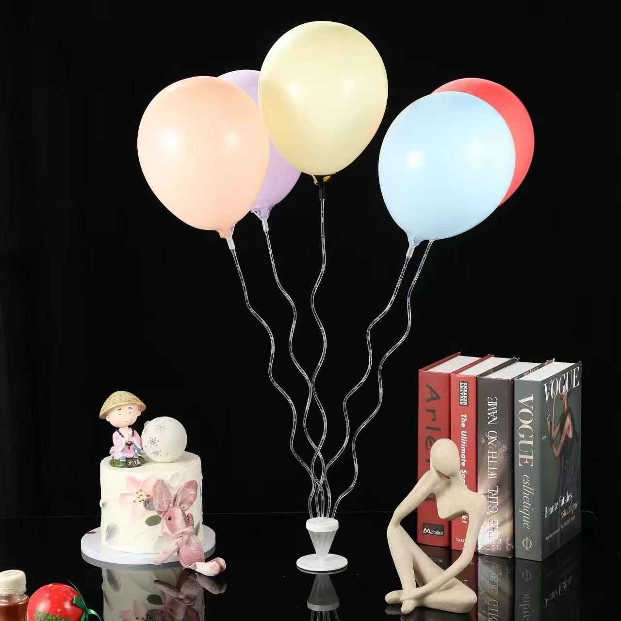 创意造型气球支架桌飘气球配件派对用品生日用品生日气球玩具铝膜生日气球玩具细节图